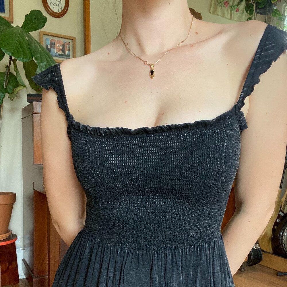 Black mini dress with pockets size small